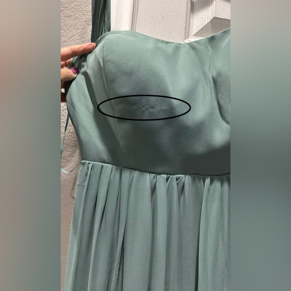Birdy Grey AUGUST CONVERTIBLE DRESS CHIFFON SEA GLASS LARGE NEW NWT BRIDESMAID - Picture 6 of 6
